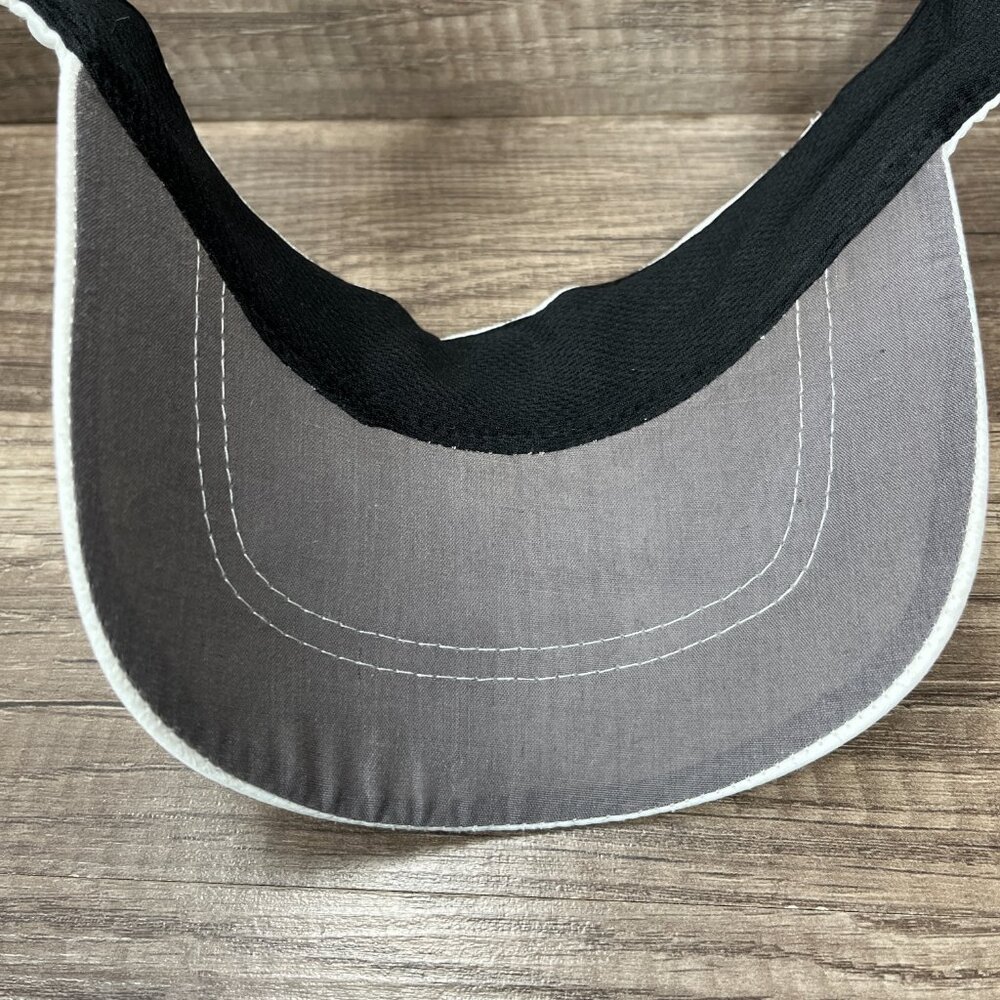 Ping Visor Hat White Red Adjustable Hook and Loop One Size Golf - Picture 7 of 8